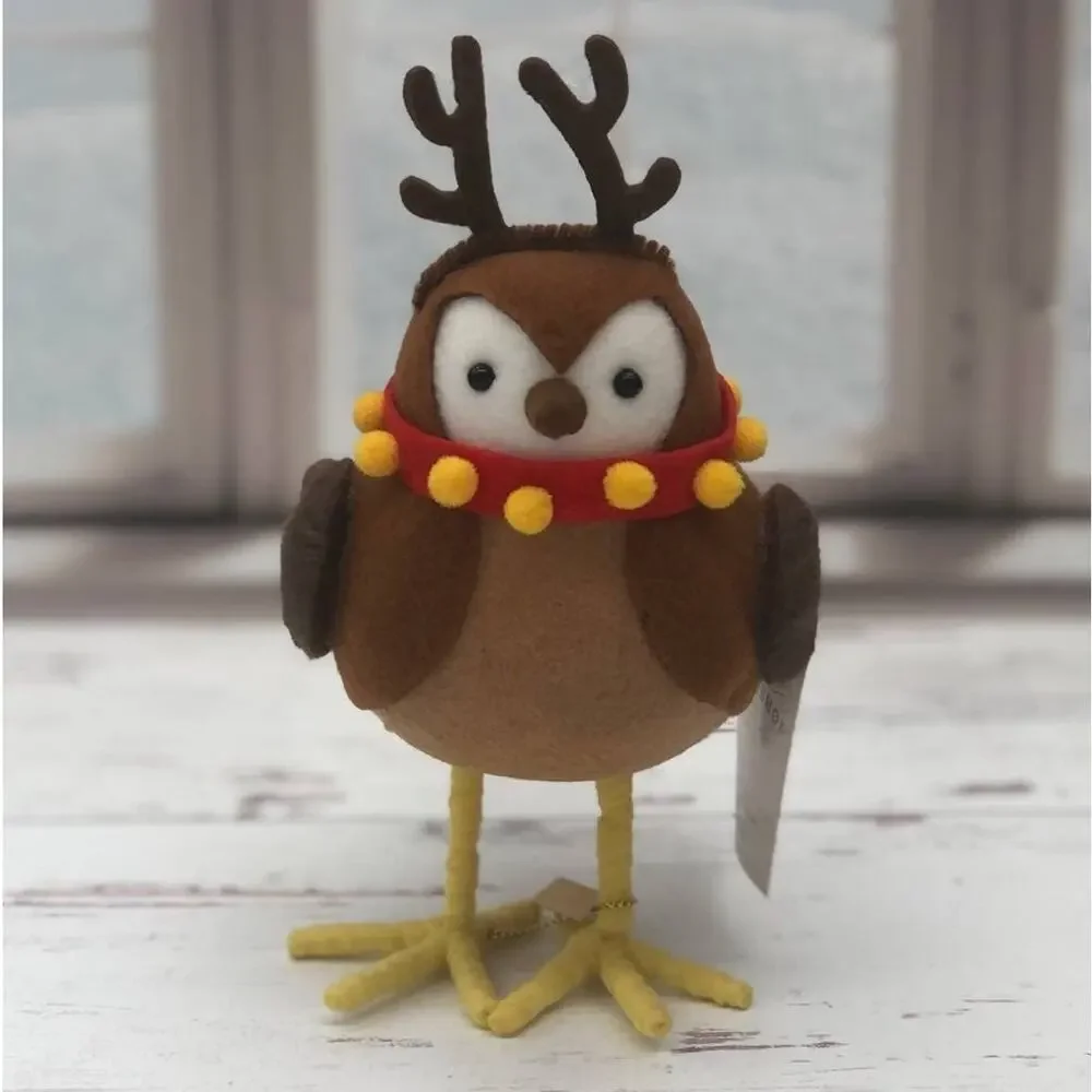 New Target Wondershop Christmas Reindeer Bird Bells Felt Fabric 2022